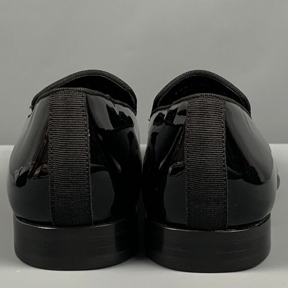PAUL SMITH Size 7 Black Patent Leather Slip On Loafers main image 8